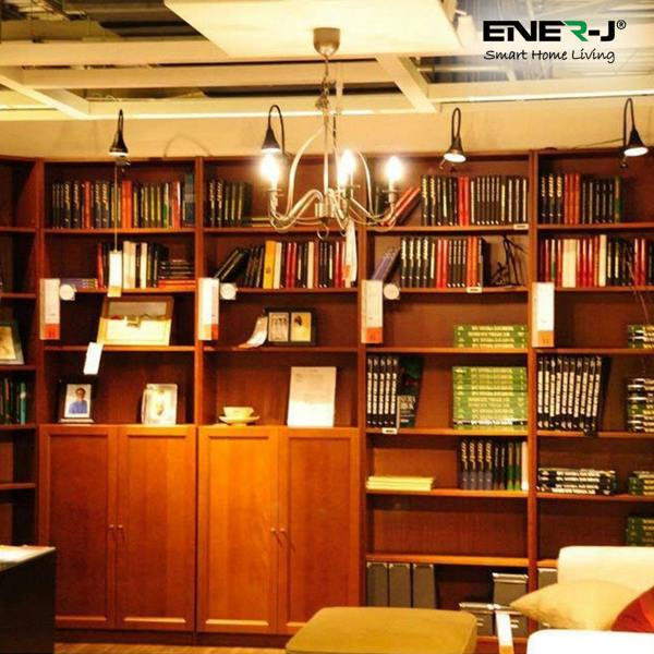 ENER-J LED Candle Light Bulbs 4W E14 Base, Warm White 2700K (Pack of 10pcs)