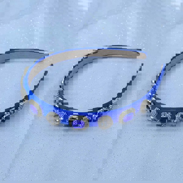 blue headband vintage hair band blue alice band