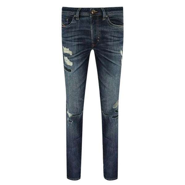 Diesel Mens Thavar Jeans - Dark Blue - 