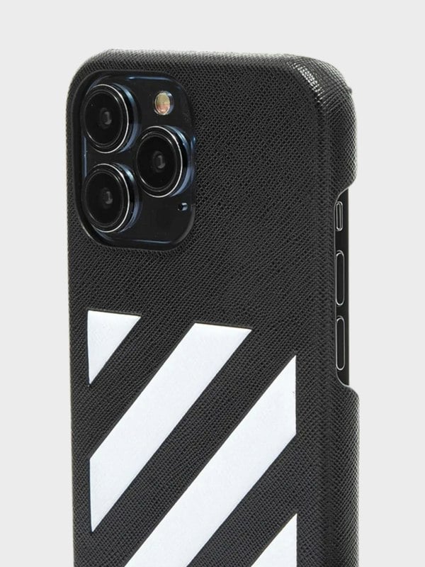 Off - White Binder Neck Phone Case iPhone 13 Max Black White - Supplied FashionOff White