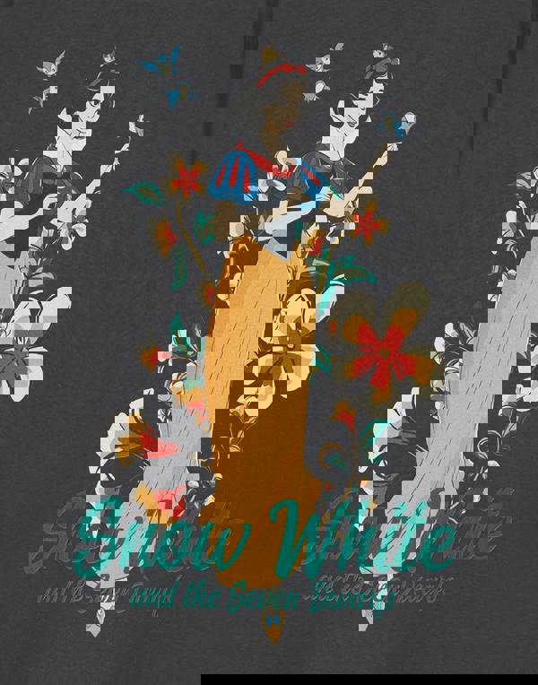 Disney Womens Grey Snow White & The Seven Dwarfs Short Sleeved T-Shirt