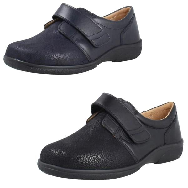 DB Shoes Ladies Wide Fitting Hook and Loop DB Shoes Petula