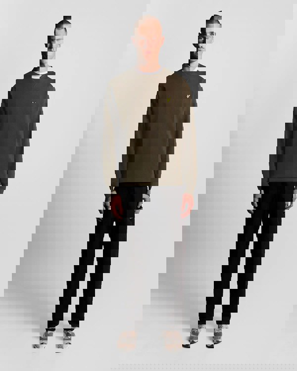 Lyle & Scott Mens Sweatshirt ML424VOG - W485 Olive