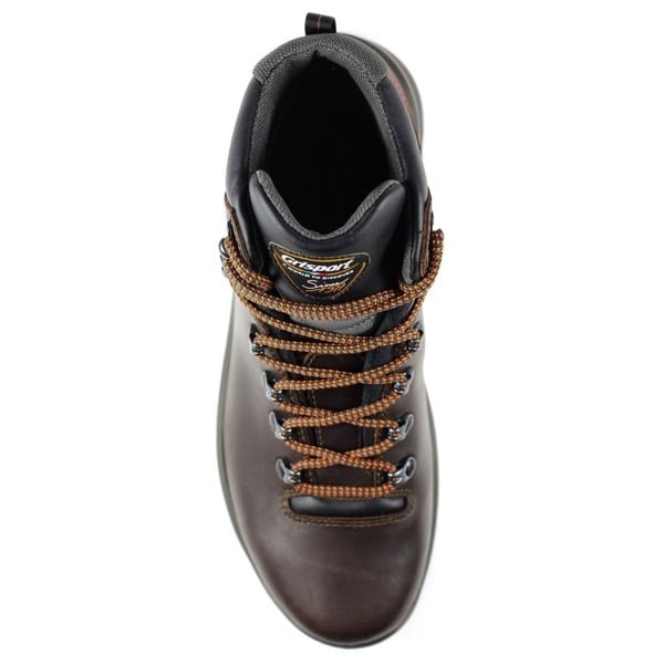 Grisport Mens Saracen Waxy Leather Walking Boots - Brown/Black