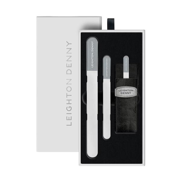 Leighton Denny Crystal Nail File Set - Small, Large & Travel Set