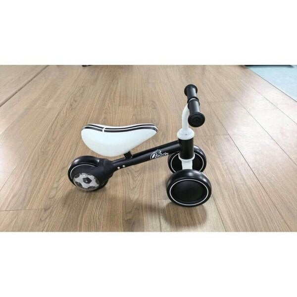 Balance Bike for Kids 1-2 Years, Toddler Bike with Adjustable Seat and Lighting Rear Wheels for Boys and Girls, Black