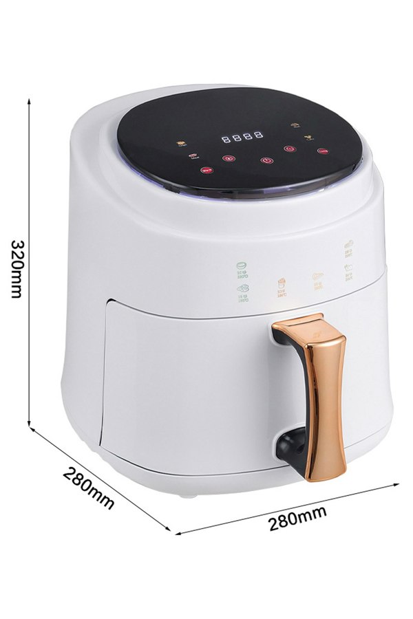 Living and Home 8L Digital Touchscreen Air Fryer with 4 Menus & Insulation Function
