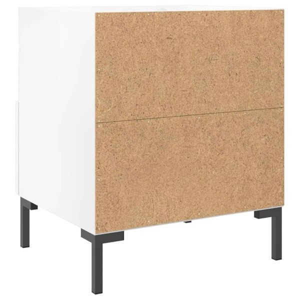 Berkfield Bedside Cabinets 2 pcs High Gloss White 40x35x47.5 cm Engineered Wood