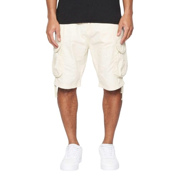 Crosshatch Mens Jamstar Cargo Shorts - Stone