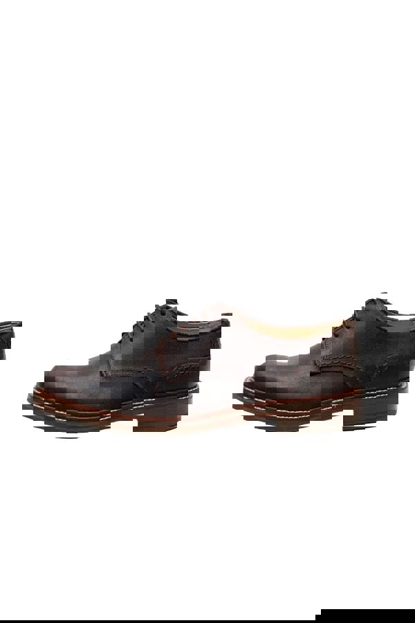 Chapman & Moore Plain Derby Country Leather Men's Choco Shoes