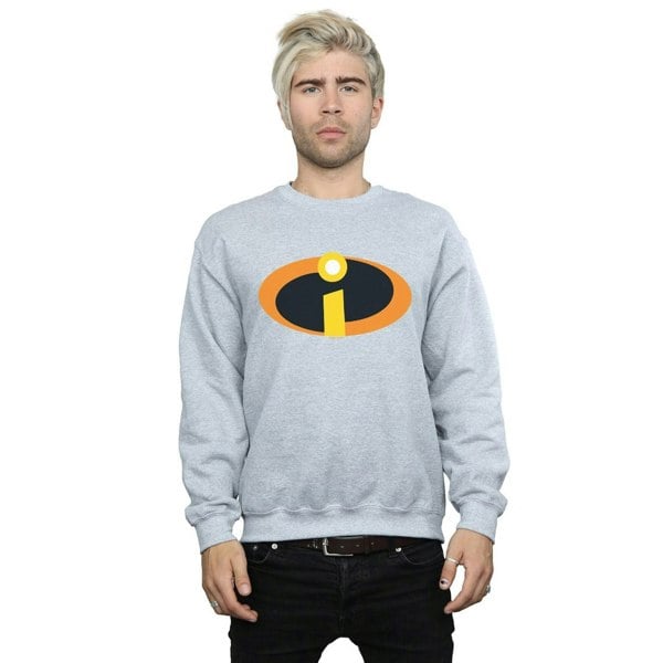 Disney Mens The Incredibles Costume Logo Sweatshirt - Sports Grey