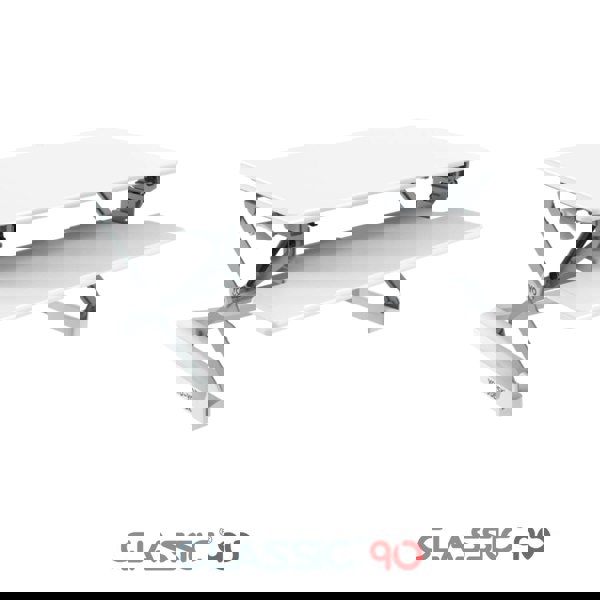 Yo-Yo Desk 90 White Side View