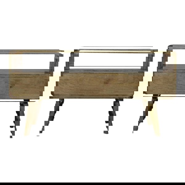 Artisan Furniture Solid Wood Curved Oak-ish Media Unit