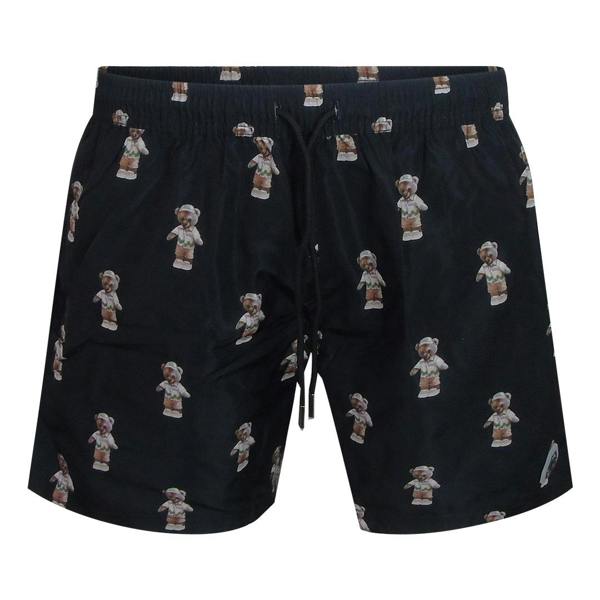 Philipp Plein Teddy Logo Medium Boardshort Black Swim Shorts L