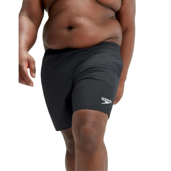 Black Speedo Essentials Plus plus size 16’’ watershorts with textured pattern