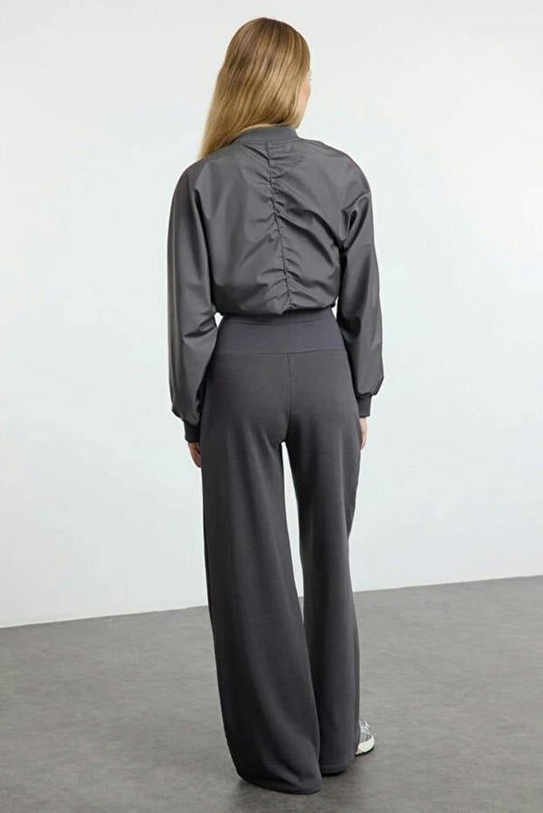 WOVCOR Slim Extra High Waist Wide Leg Trousers