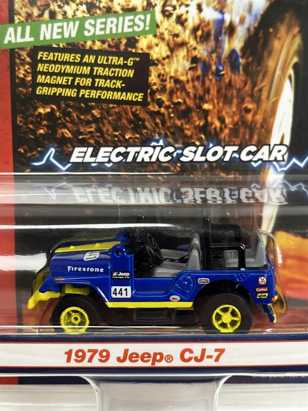 Auto World Slot Cars 1979 Jeep CJ-7 #441 HO Scale Slot Car X Traction Rally Auto World SC380-3