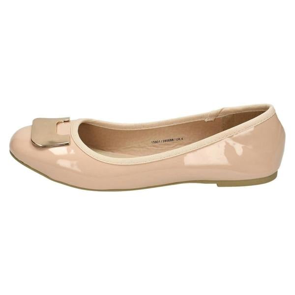 Spot On Ladies Spot On Flat Ballerina Shoes