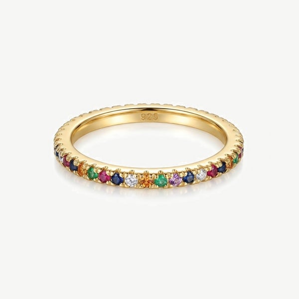 MUCHV Stacking Rainbow Ring