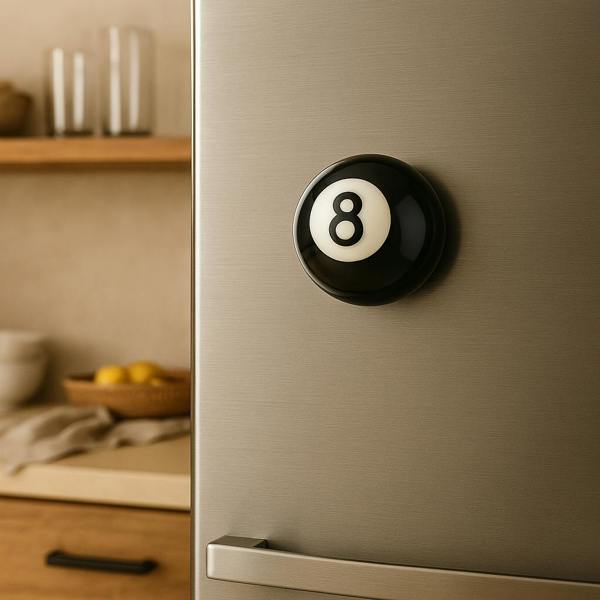 SPORTGIFTZ Pool 8 Ball Half Ball Bottle Opener with Magnets for the fridge