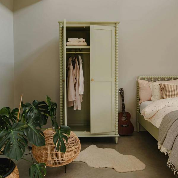 Cromwell Double Wardrobe with Shelf and Hanging Rail