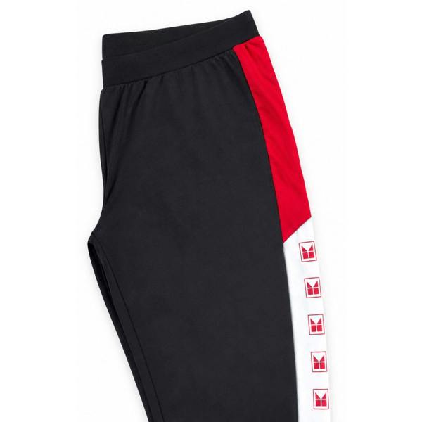 Tex-ass Kaufland Women's Logo Cotton Stretch Leggings Black Red Size L
