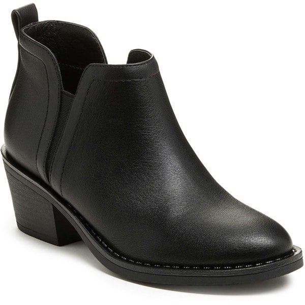 Rocket Dog York Polyurethane Women's Black Heeled Ankle Boots