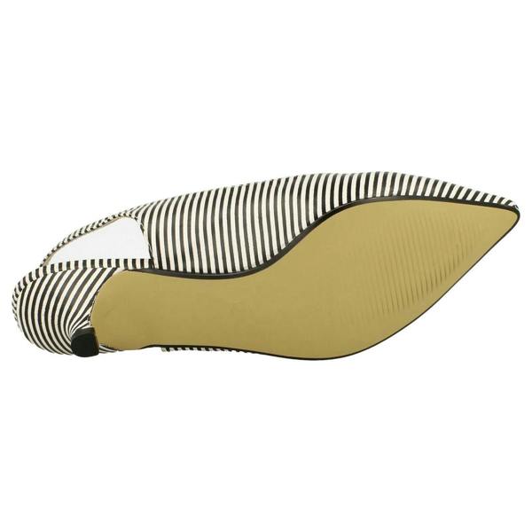 Savannah Ladies Savannah Striped Slingback Court Shoes