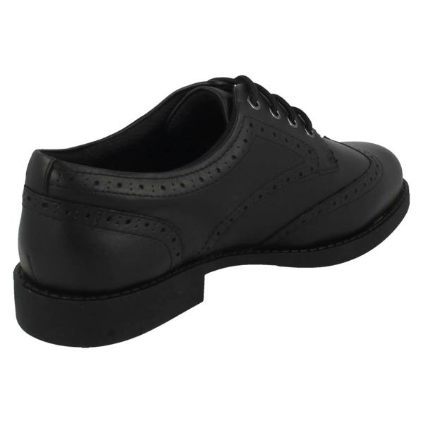 Clarks Girls Clarks Lace Up Brogue School Shoes Tapa Pure