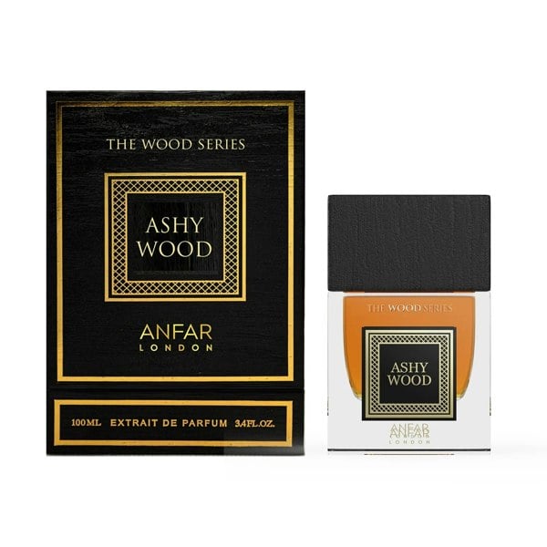 Anfar Ashy Wood 100ml Extrait de Parfum with box front view