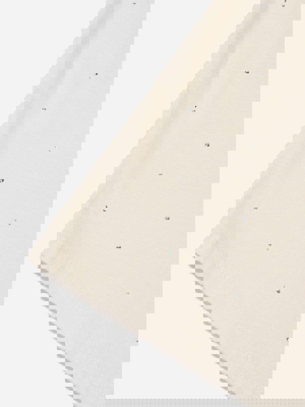 Moncler Enfant Girls Logo T-Shirt in Ivory