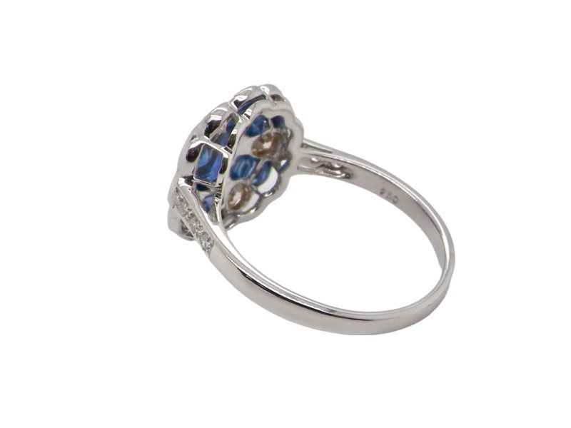 Vintage Tom A fine Sapphire and Diamond Cluster Ring