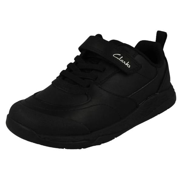 Clarks Boys Clarks Hook And Loop Fastening School Shoes Steggy Stride K