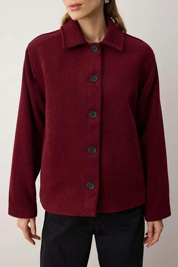 WOVCOR Regular Fit Cashmere Slim Jacket Coat
