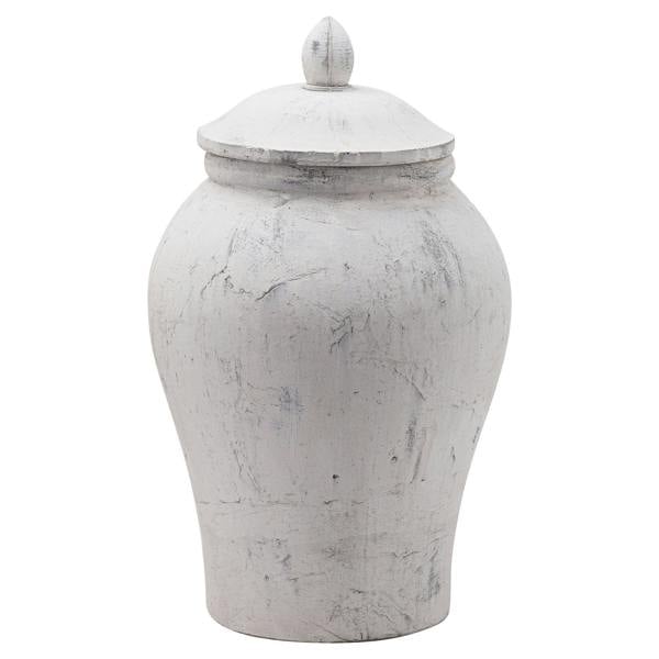 Hill Interiors Bloomville Ginger Jar - Stone - 