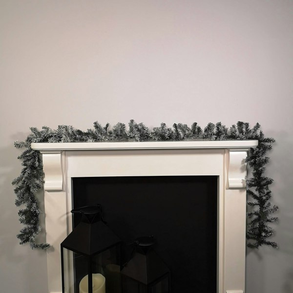 Samuel Alexander 9ft (2.7m) Premier Christmas Snow Flocked Woodcote Fir Garland