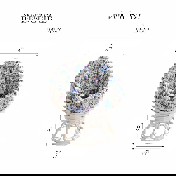 Weilai Concept Trivedi Moon Armchair With Seat Cushion, Rattan