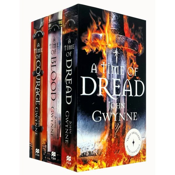 John Gwynne Of Blood and Bone Series 3 Book Set A Time of Dread, A Time of Blood, A Time of Courage