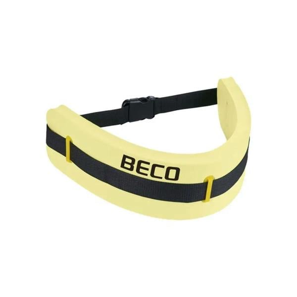 Yellow BECO Swim Monobelt dog collar in EVA foam, four colour coded sizes