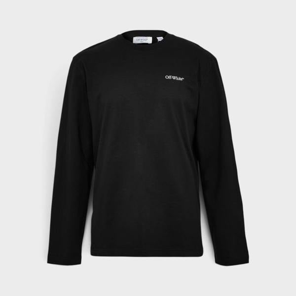 Off-White Arrow Skate Long Sleeve T Shirt Black Pink