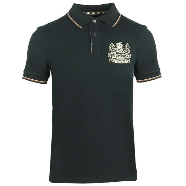 Aquascutum Aldis Crest Polo Shirt - Black