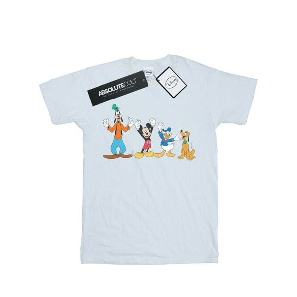 Disney Mens Mickey Mouse Friends T-Shirt - White