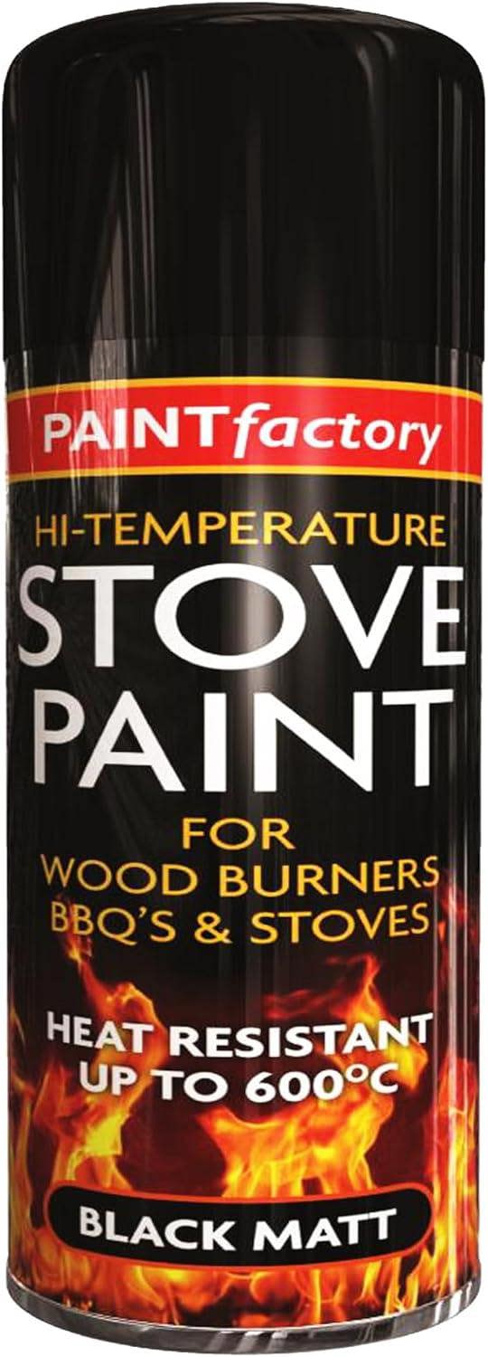 1 x 400ML Matt Black Ultra High Temperature Heat Resistant Spray Can
