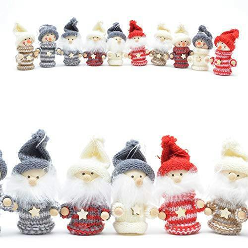 10 Handmade Christmas Tree Hanging Box Set Xmas Home Decor Novelty Gifts, Multi image 4