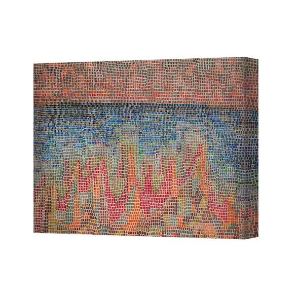 Benjamin Tate Design Canvas 2701 City Skyline Mosaic Art Print Wall Decor