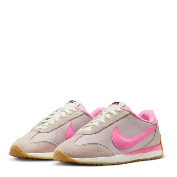 Nike Womens/Ladies Waffle Debut Suede Wedge Trainers - Red/Pink - 