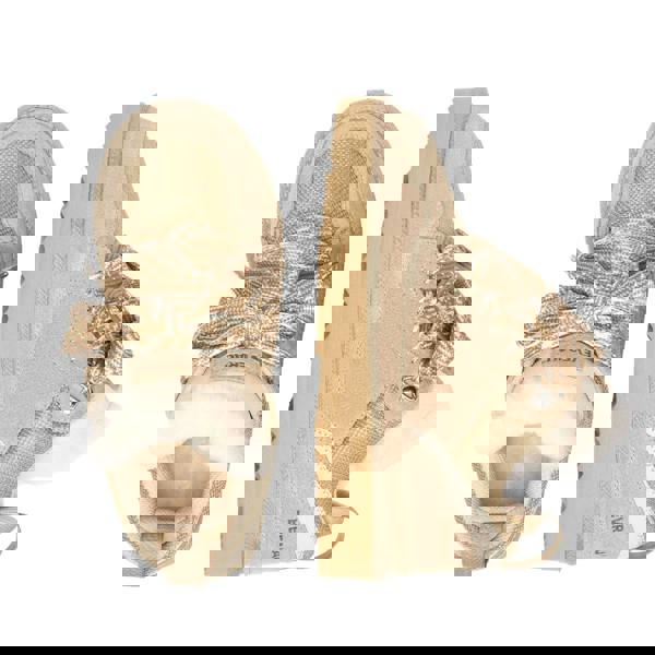 EverAu Womens/Ladies Marbled Leather Trainers - Sand - 