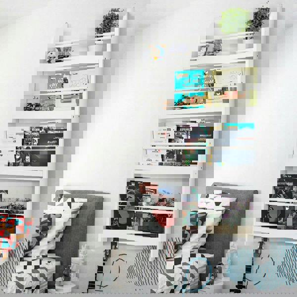 Gr8 Home Wall Mounted Children Bookcase Kids Display Bookshelf Storage Unit Shelving Rack