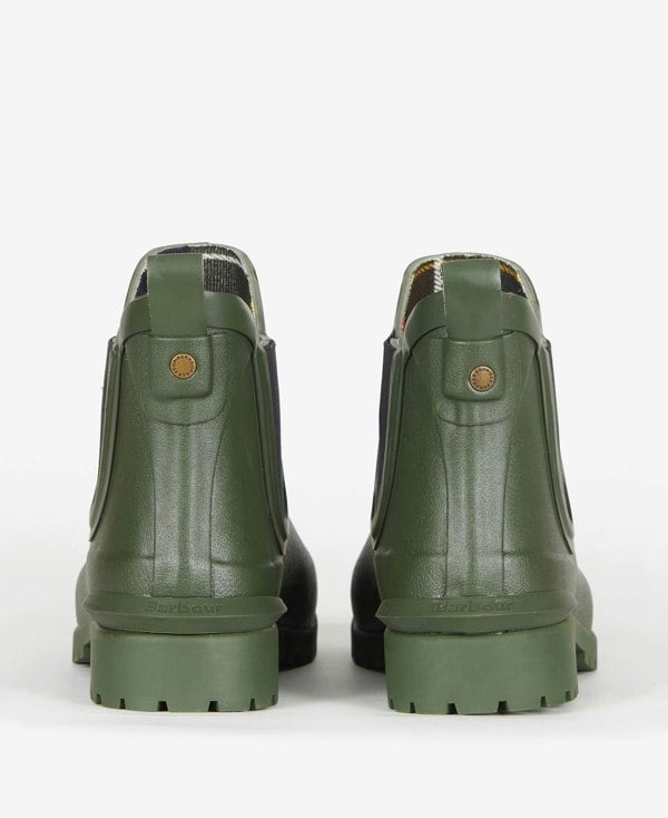 Barbour WILTON Womens Chelsea Wellington Boots Olive