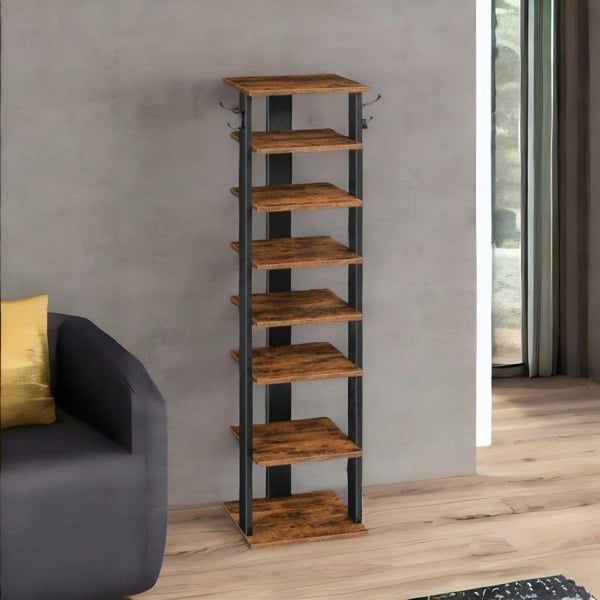 Rafaelo Mobilia Narrow 8-Tier Vertical Shoe Rack